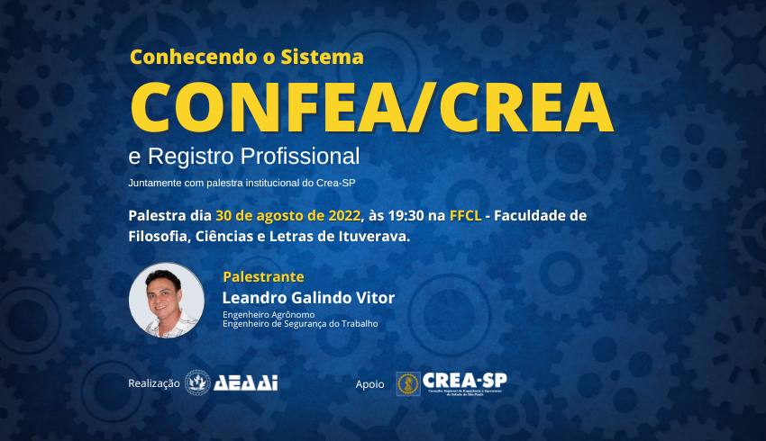 Palestra: Conhecendo o Sistema CONFEA/CREA e Registro Profissional